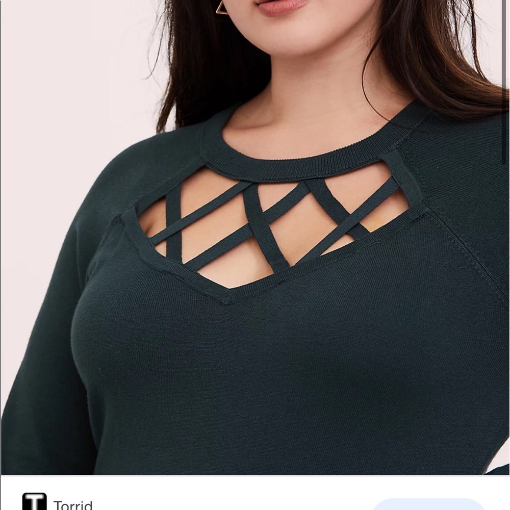 Torrid Lattice Neck Sweater
